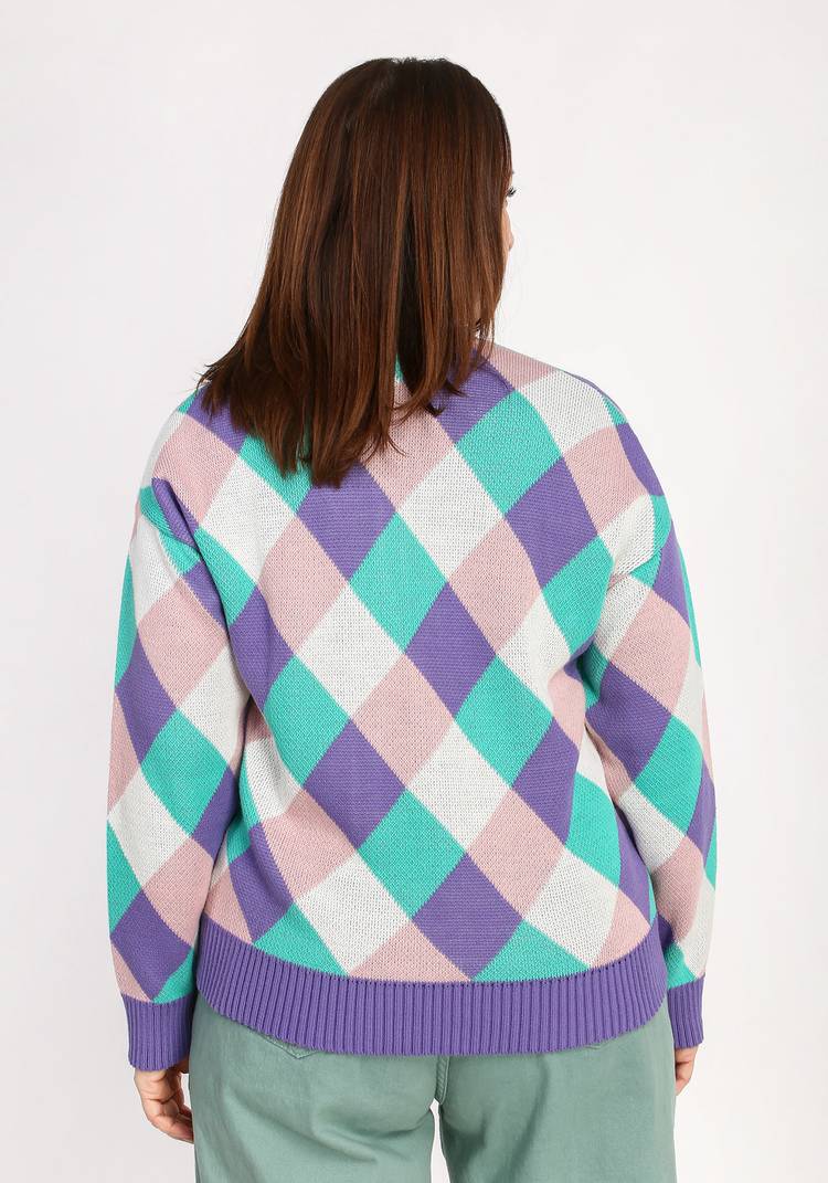 Кардиган Яркие ромбы шир.  750, рис. 17