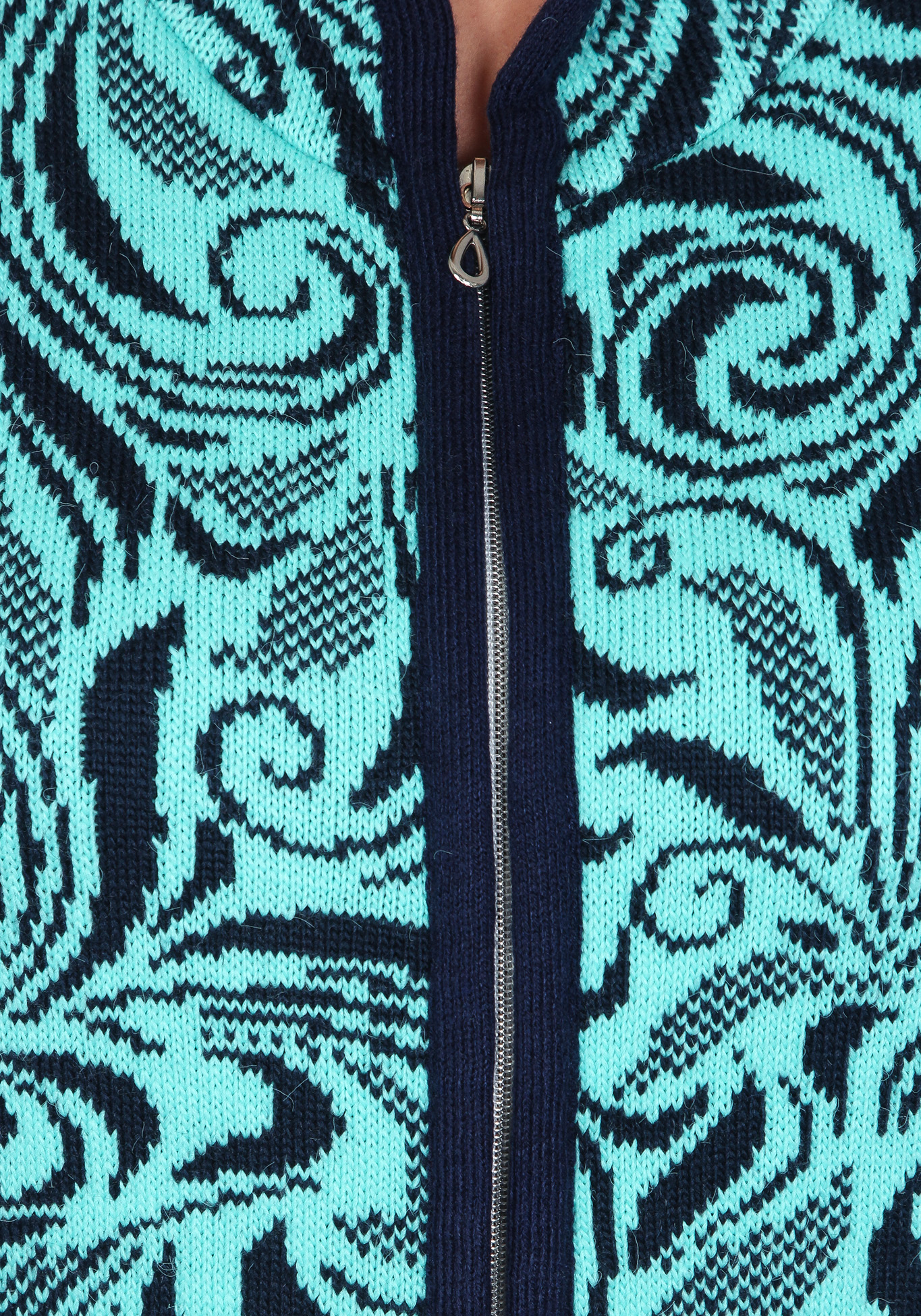 Кардиган «Мила» tverknit, размер 48, цвет сине-бирюзовый - фото 2