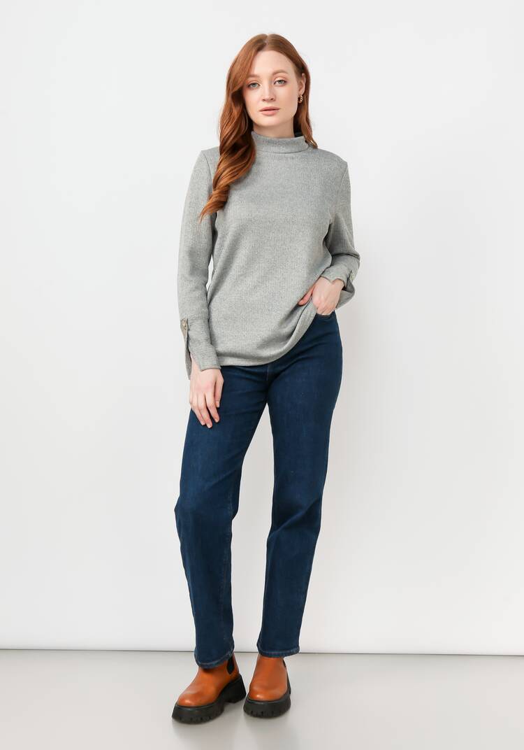 Водолазка в рубчик с люрексом шир.  750, рис. 20