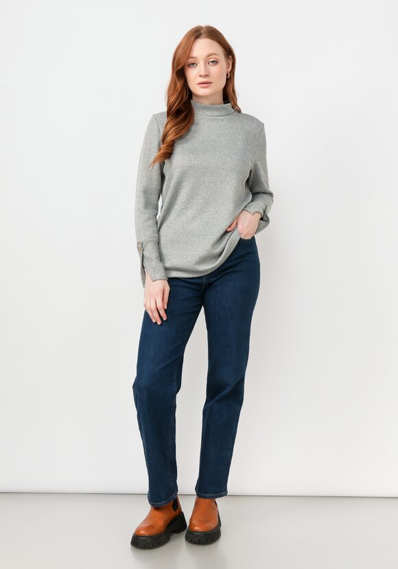 Водолазка в рубчик с люрексом шир.  580, рис. 20