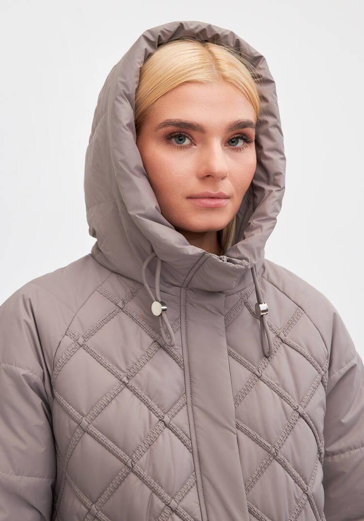 Куртка с капюшоном, стеганная Эшли шир.  750, рис. 5