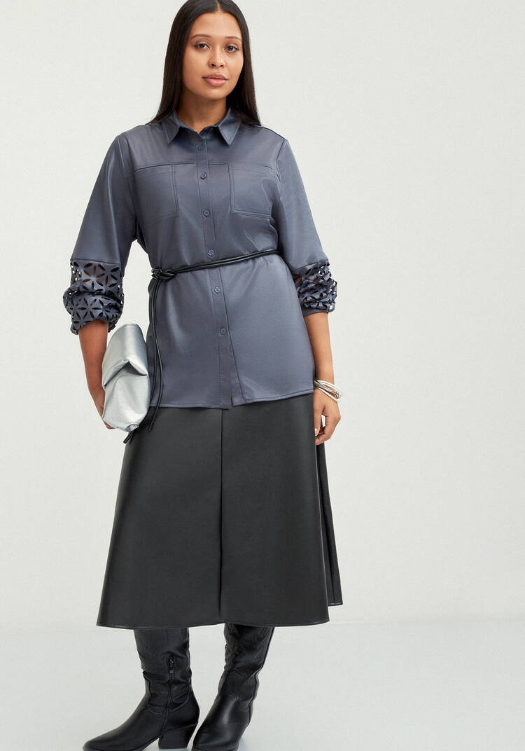 Юбка годе с начесом шир.  750, рис. 16