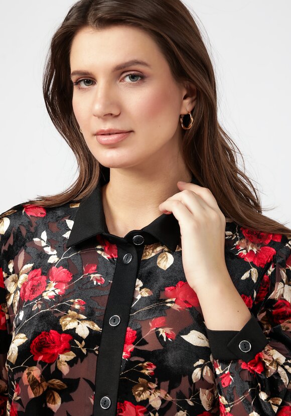 Платье из комбинированной ткани Джесс шир.  580, рис. 11