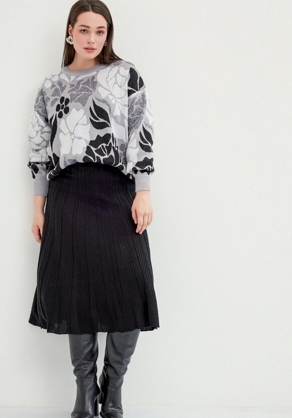 Джемпер прямого силуэта и цветочным принтом шир.  580, рис. 2