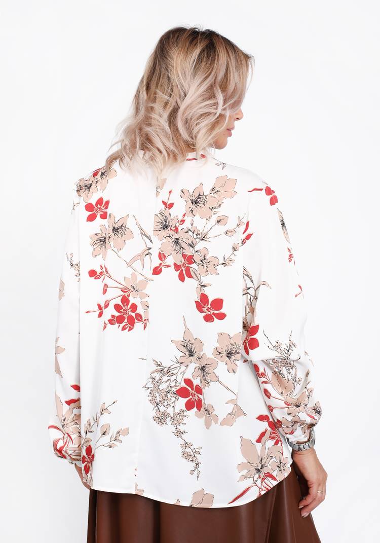 Блуза принтованная c удлиненной спинкой шир.  750, рис. 4