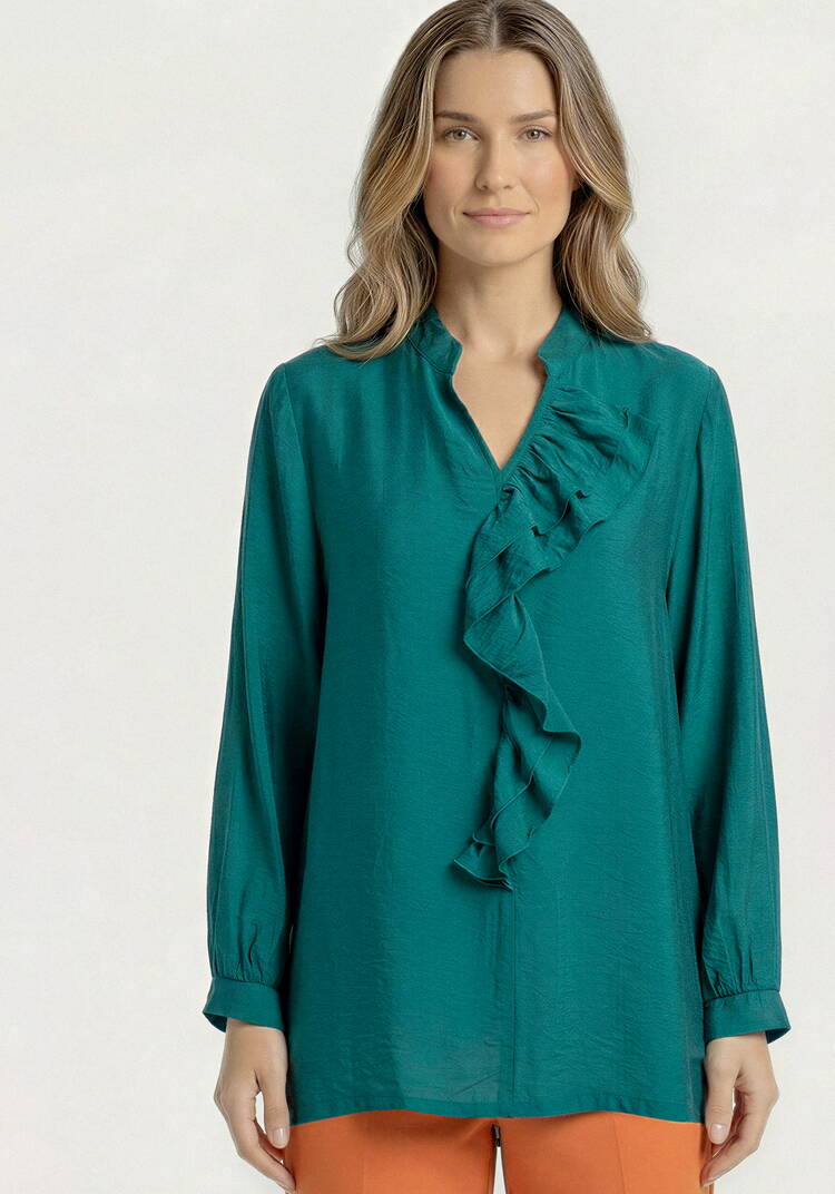 Блуза с рюшей Эрика шир.  750, рис. 4