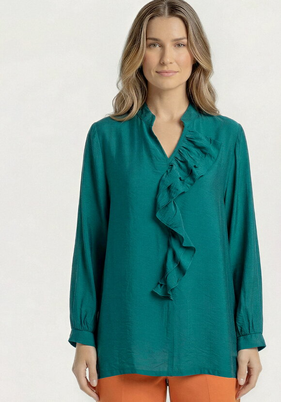 Блуза с рюшей Эрика шир.  580, рис. 4