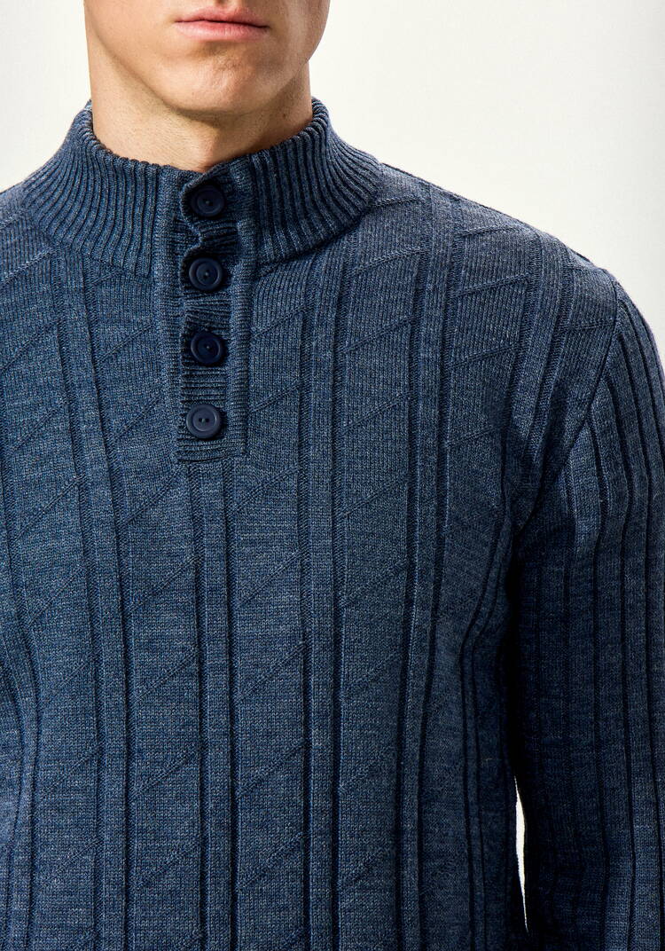 Джемпер с воротом-стойкой и планкой шир.  750, рис. 19