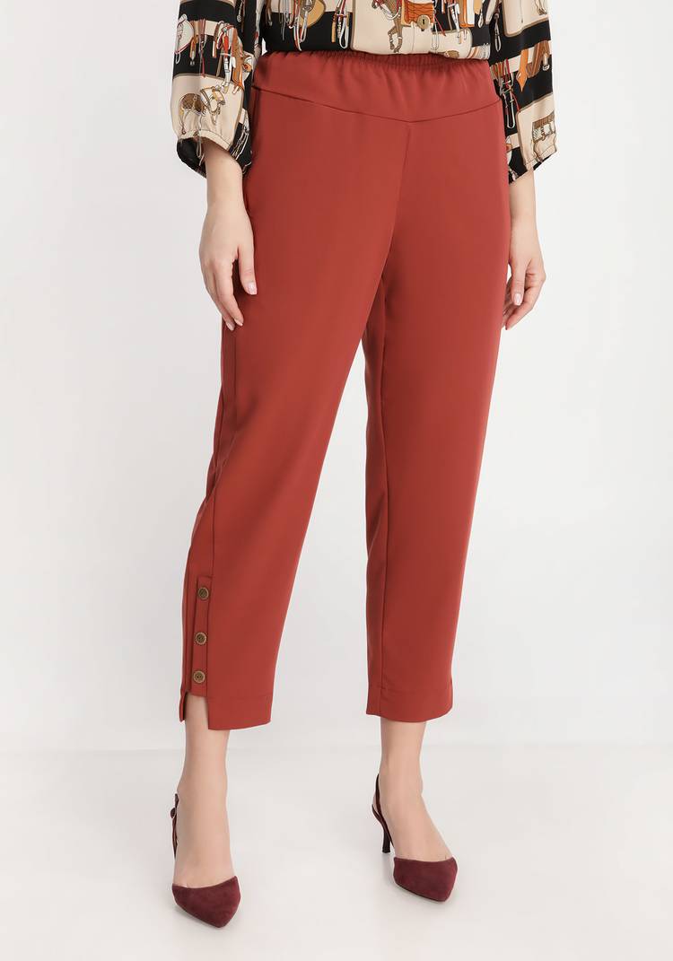 Брюки на резинке высокой посадки шир.  750, рис. 9