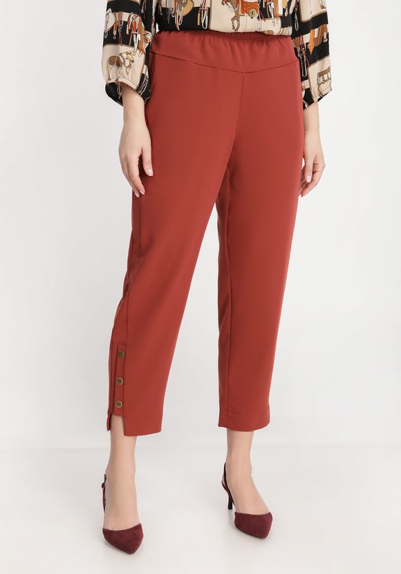 Брюки на резинке высокой посадки шир.  580, рис. 9