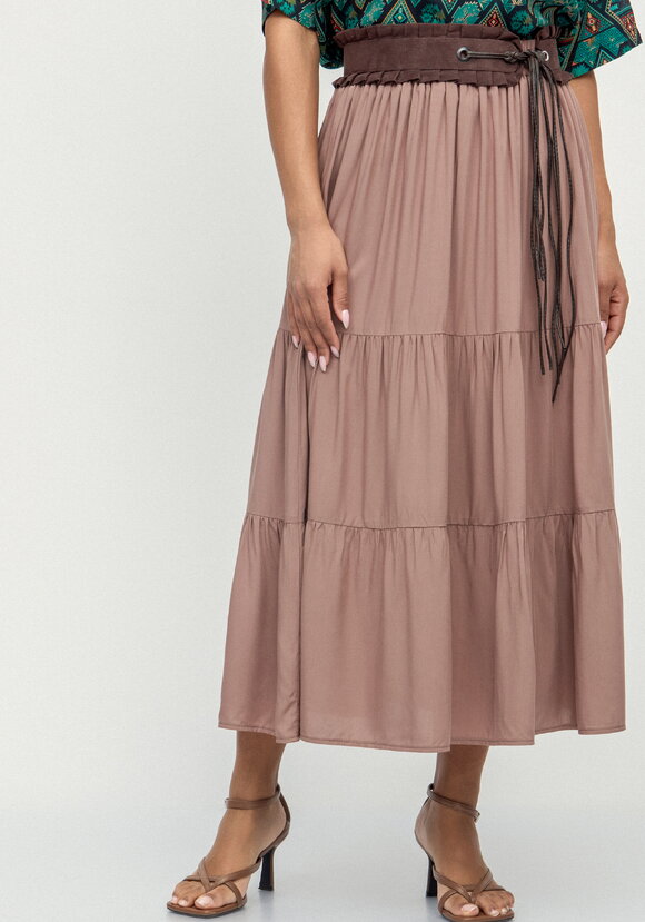 Юбка ярусная из штапеля шир.  580, рис. 6