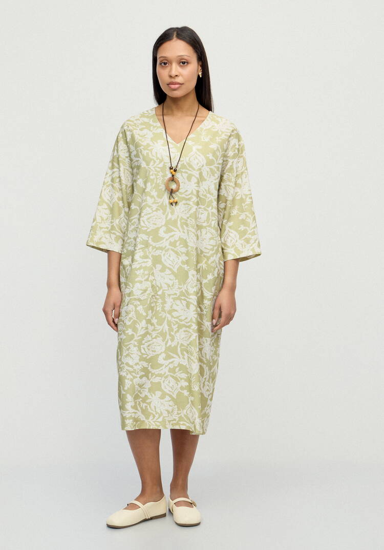 Платье изо льна Танцующая на ветру шир.  750, рис. 11