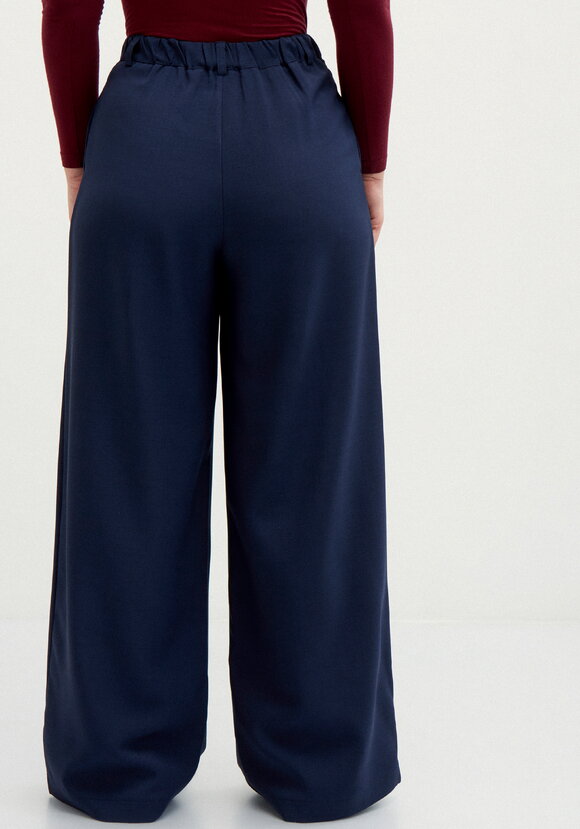 Брюки-палаццо со складками на талии шир.  580, рис. 10