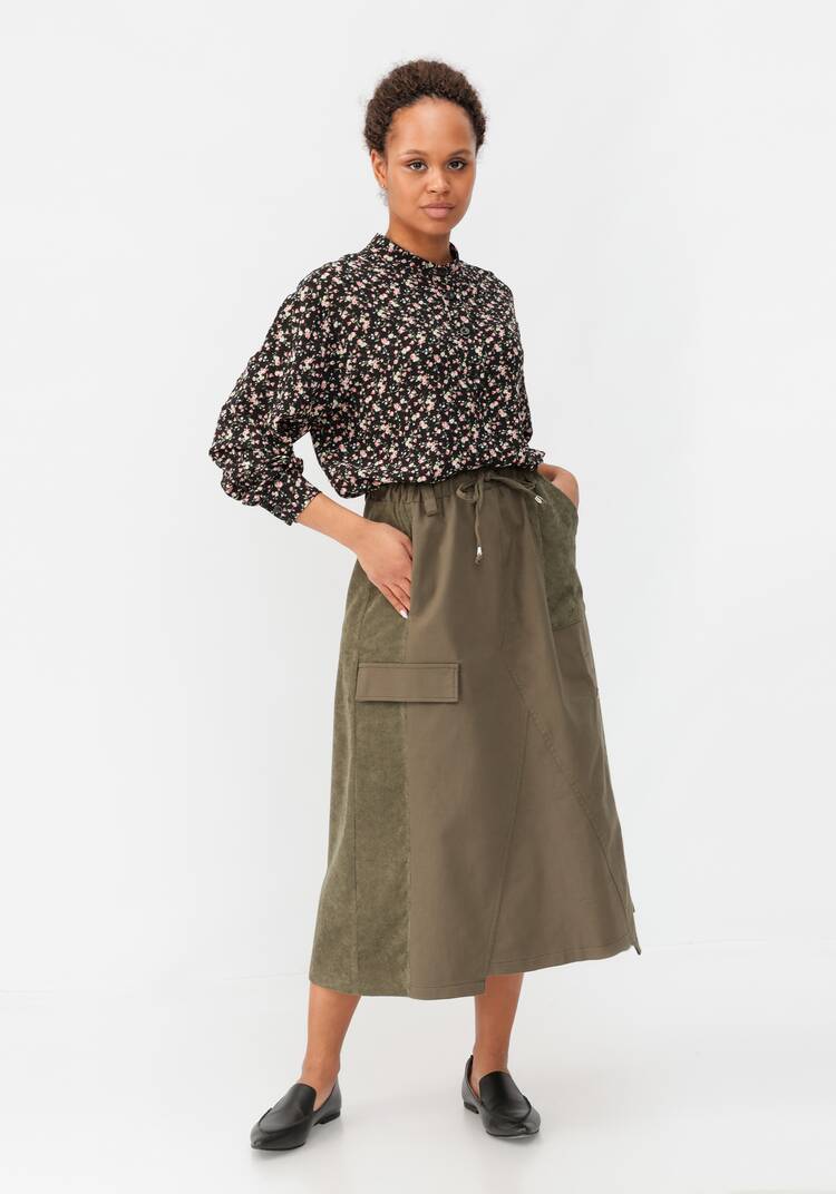 Юбка оригинального кроя с резинкой на поясе шир.  750, рис. 7