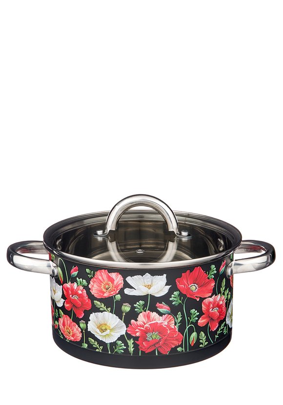 Кастрюля со стеклянной крышкой Маки шир.  580, рис. 3