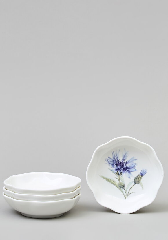 Набор розеток из фарфора Васильки, 4 шт. шир.  580, рис. 2