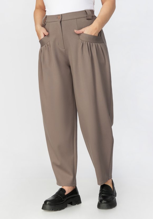 Брюки женские бананы свободного кроя шир.  580, рис. 5