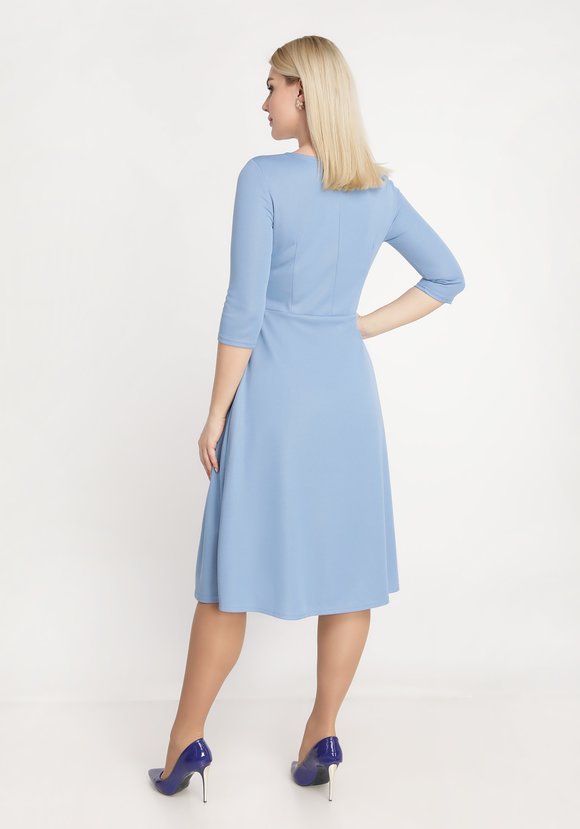 Платье с внутренней юбкой плиссе шир.  580, рис. 2