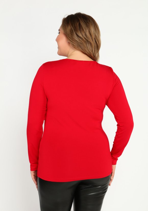 Блуза с длинным рукавом и вставкой шир.  580, рис. 7