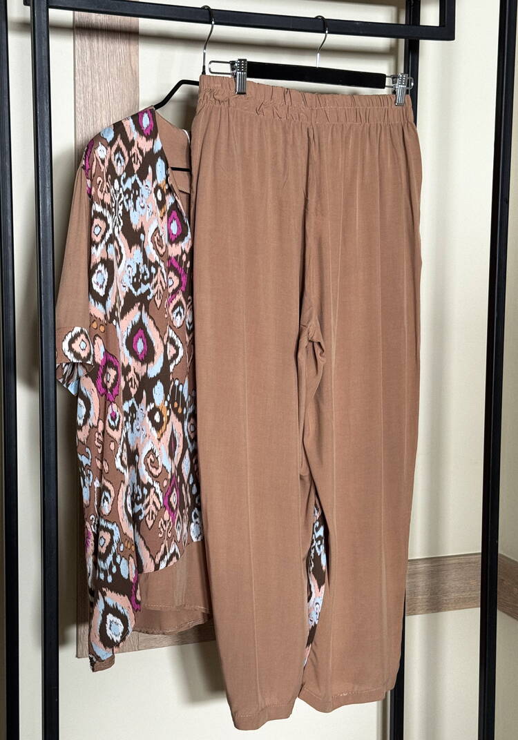 Костюм с асимметричными вставками Resale шир.  750, рис. 2