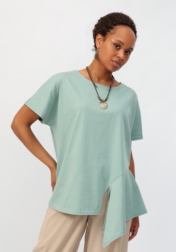 Блуза с асимметричным кроем шир.  580, рис. 23