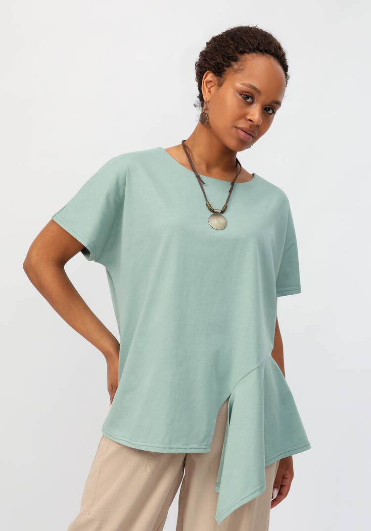 Блуза с асимметричным кроем шир.  750, рис. 23