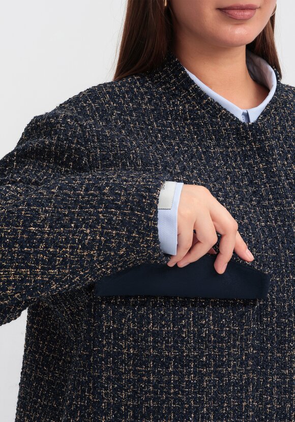 Твидовый бомбер шир.  580, рис. 12