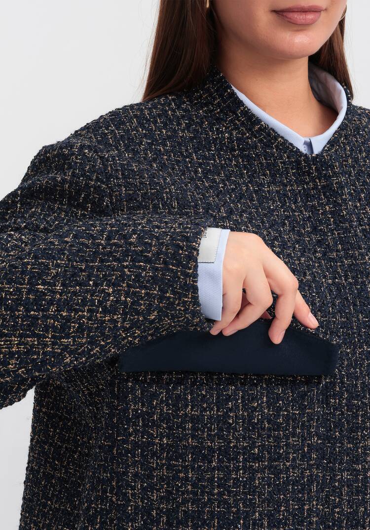 Твидовый бомбер шир.  750, рис. 12