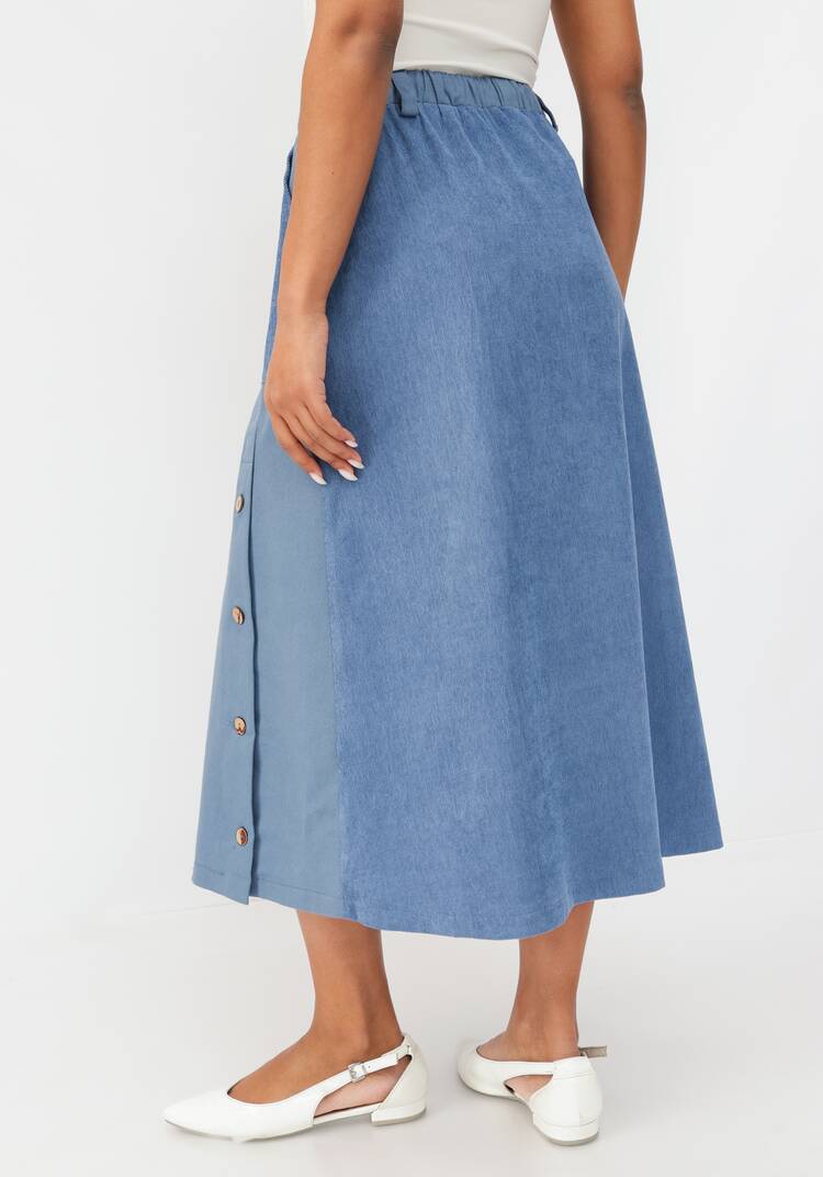 Юбка оригинального кроя с резинкой на поясе шир.  750, рис. 12