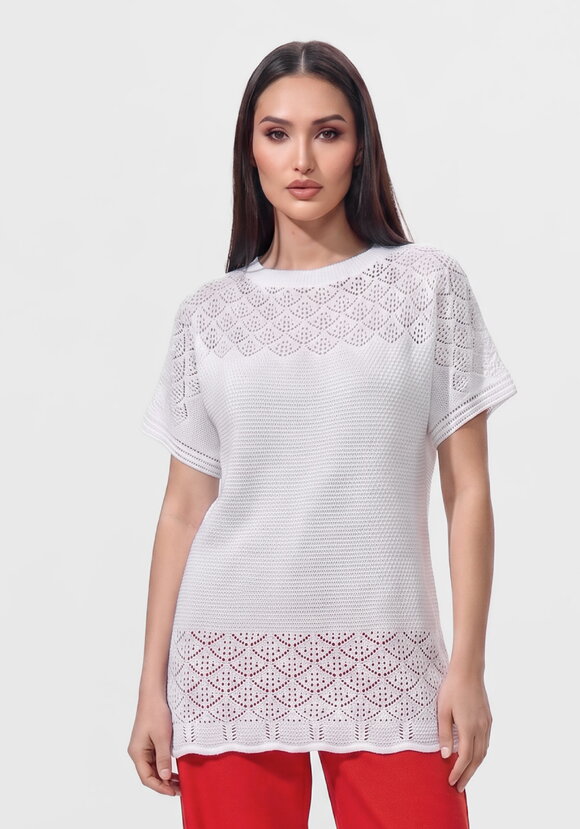 Блуза ажурная Варвара шир.  580, рис. 4