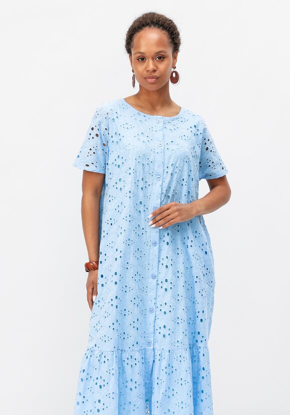 Платье ажурное с воланом шир.  580, рис. 2