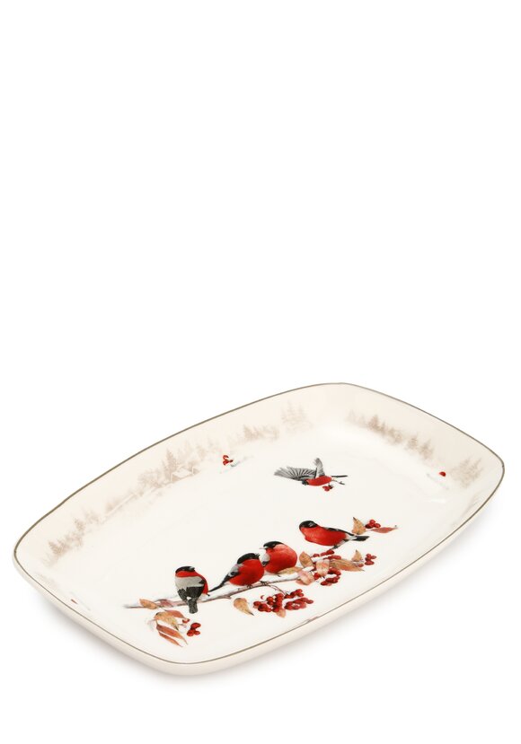 Блюдо сервировочное Снегири шир.  580, рис. 1