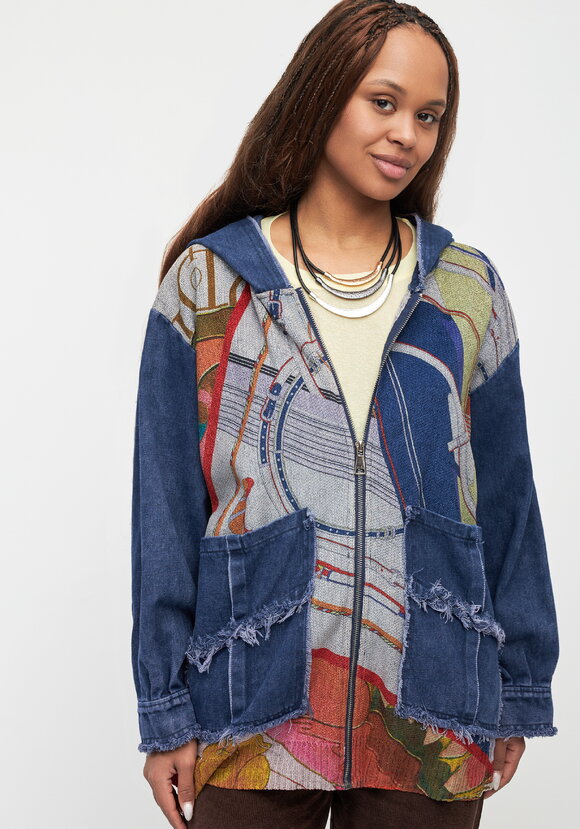 Джинсовая куртка Мартина шир.  580, рис. 8