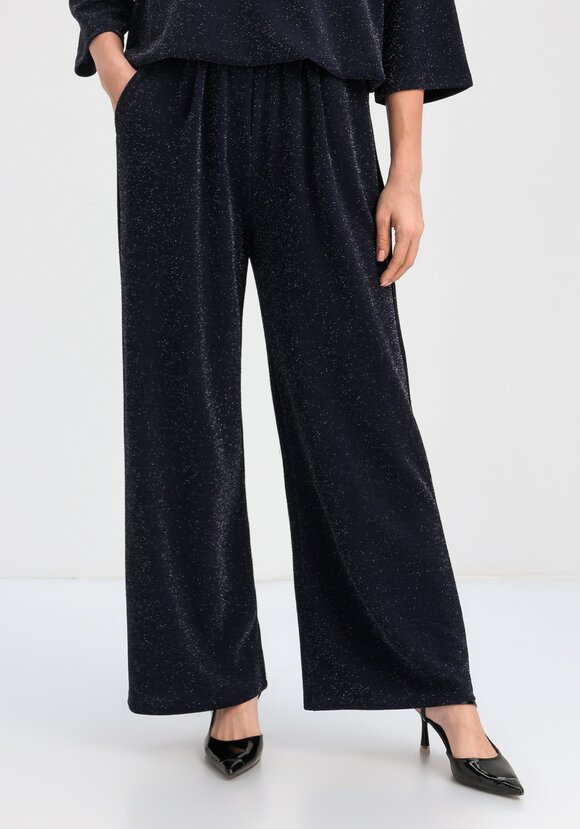Брюки прямые с люрексом шир.  580, рис. 18