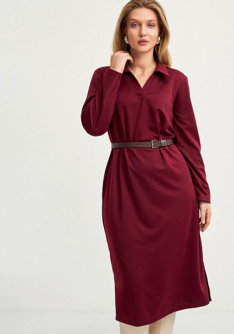 Платье с разрезами по бокам и карманами шир.  750, рис. 11