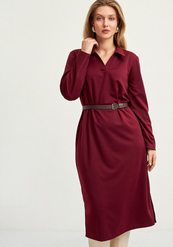 Платье с разрезами по бокам и карманами шир.  580, рис. 11