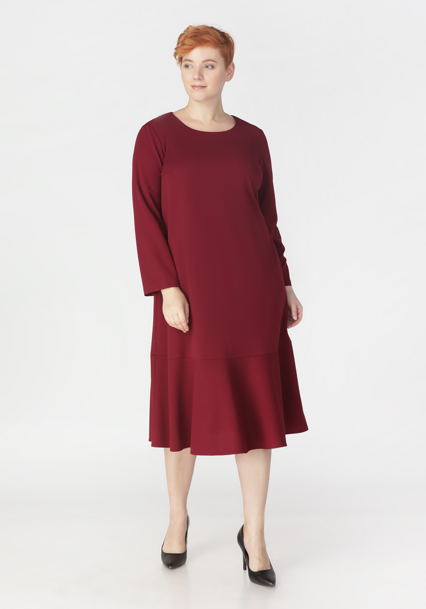 Платье "Восхитительная грация" Bianka Modeno, размер 50, цвет красный - фото 2