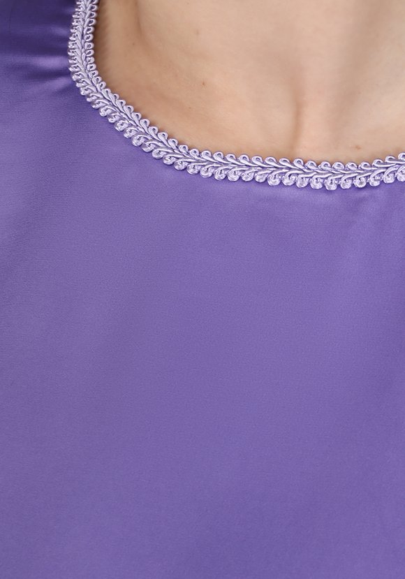 Блуза шелковая А-силуэта шир.  580, рис. 3