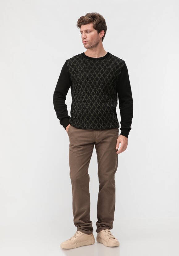 Джемпер в ромб с длинным рукавом шир.  580, рис. 18