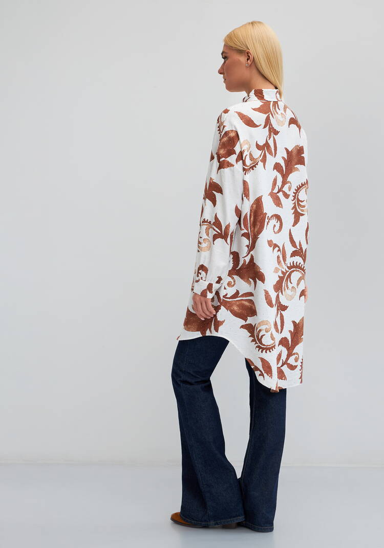 Туника с принтом на пуговицах Джейн шир.  750, рис. 9