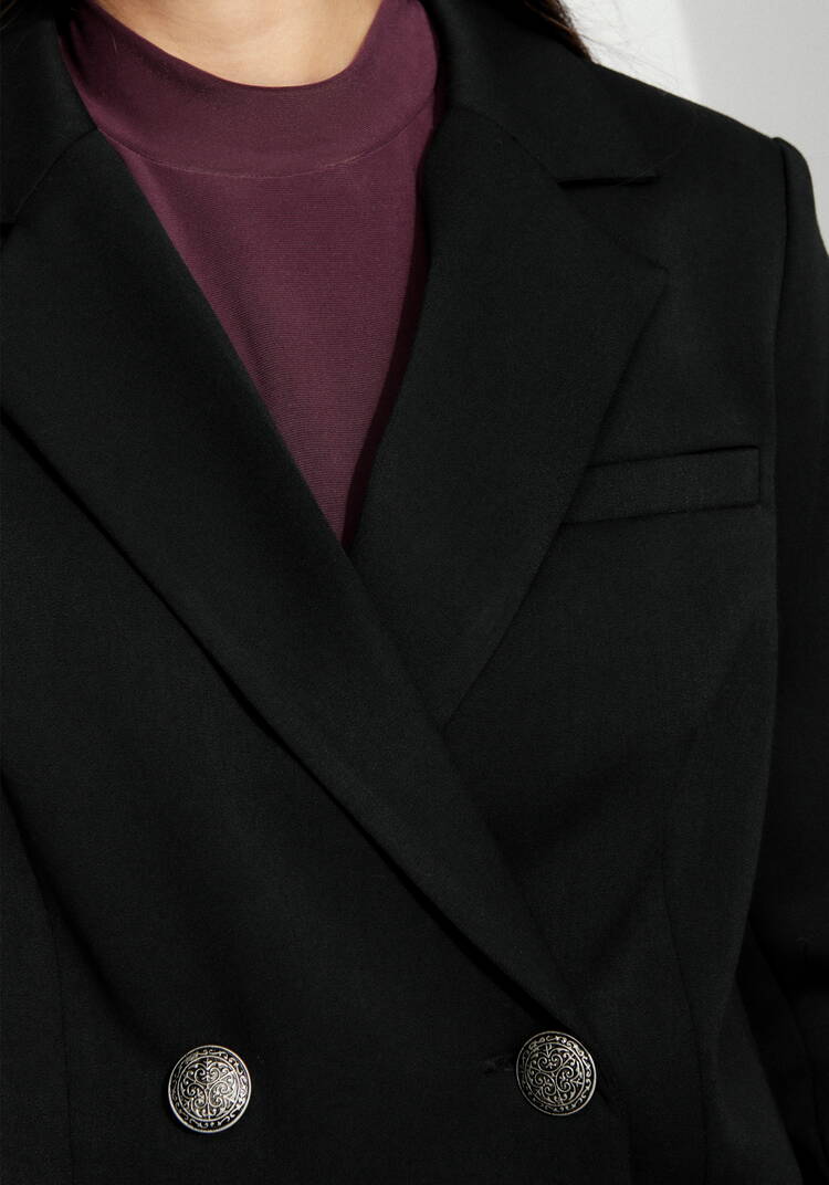 Пиджак на подкладке двубортный шир.  750, рис. 5