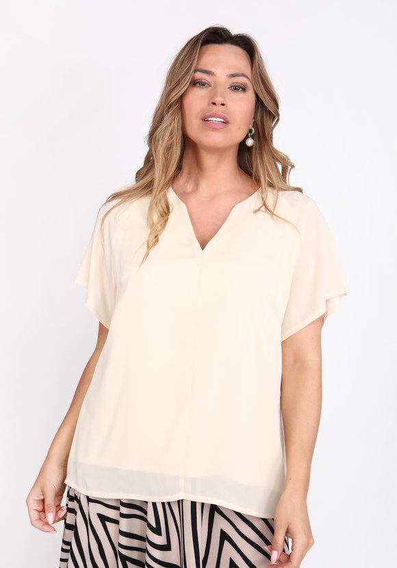 Блуза с прозрачным рукавом шир.  580, рис. 9