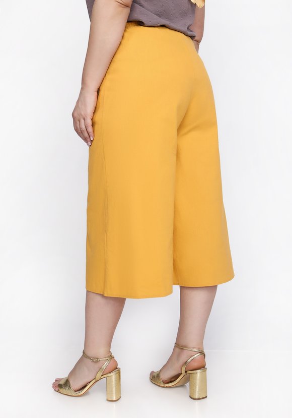 Шорты-бермуды на резинке однотонные шир.  580, рис. 6