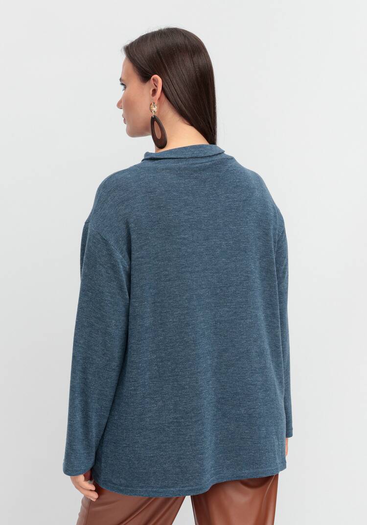 Джемпер с асимметричным низом шир.  750, рис. 3