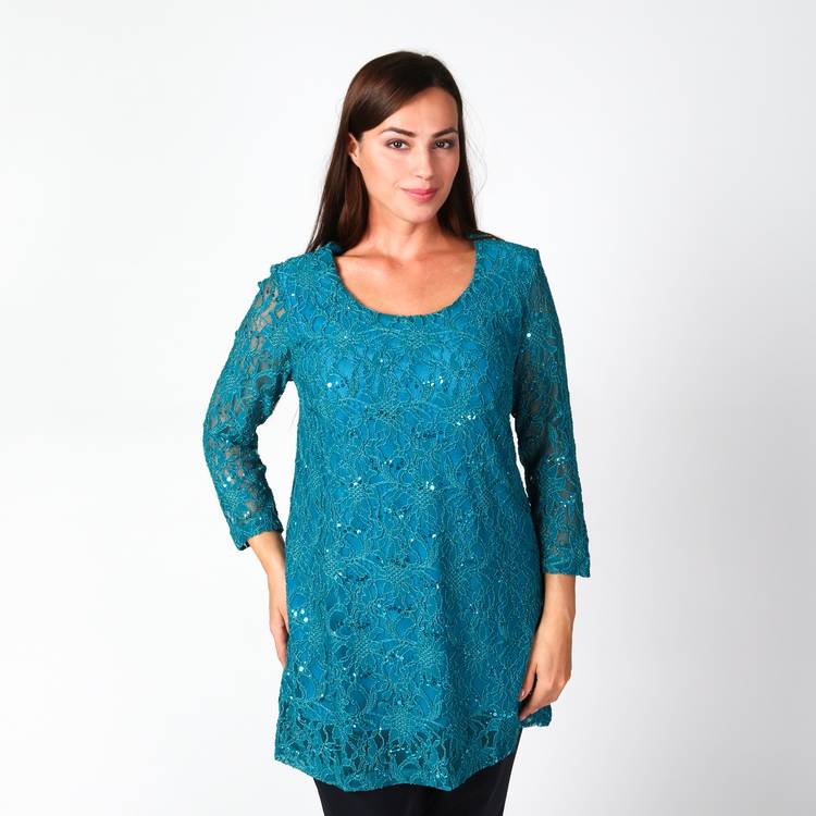 Туника из ажурной ткани шир.  750, рис. 10