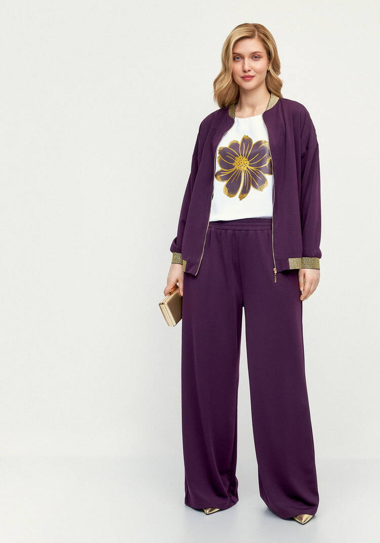 Блуза с принтом с напылением шир.  750, рис. 26