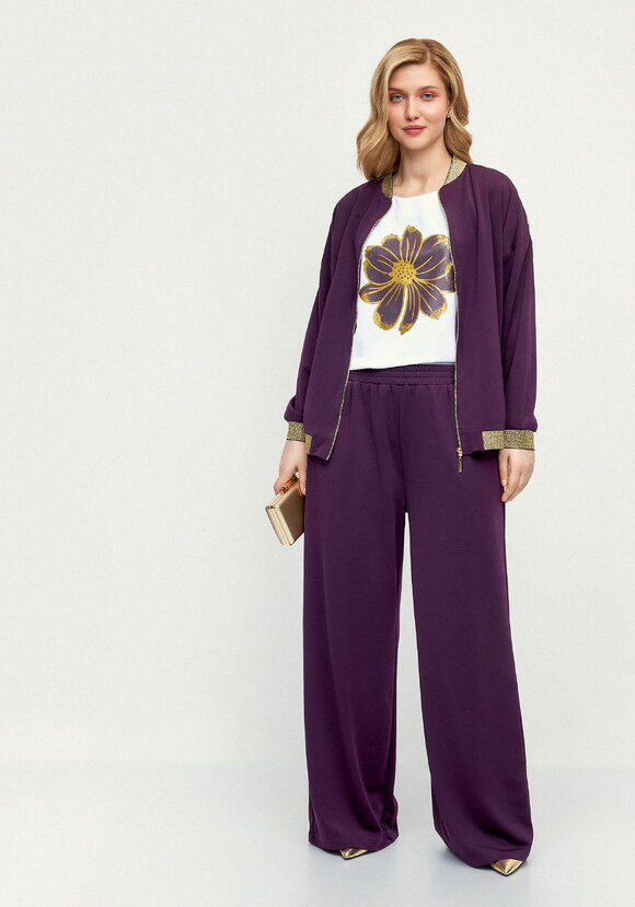 Блуза с принтом с напылением шир.  580, рис. 26