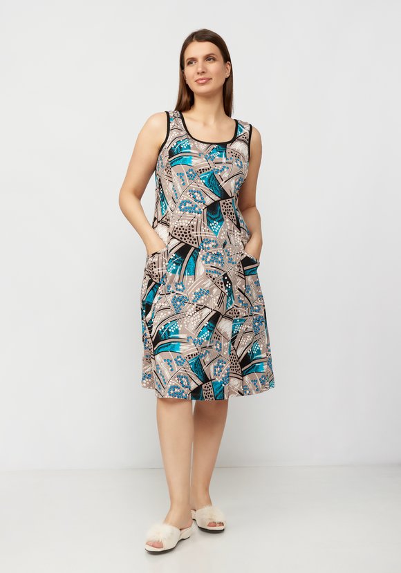 Платье-сарафан с рельефами Хелен шир.  580, рис. 6