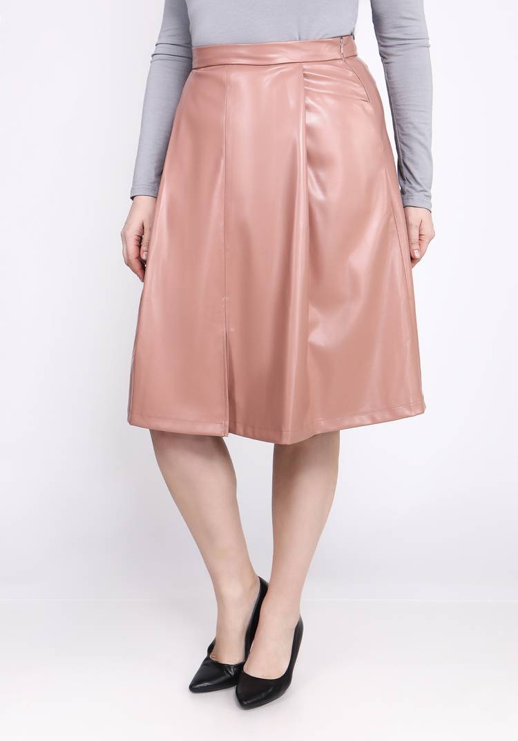 Юбка-трапеция из экокожи шир.  750, рис. 9