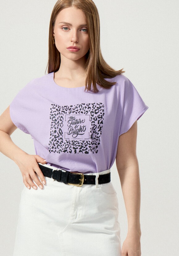 Топ с принтом свободного кроя шир.  580, рис. 7